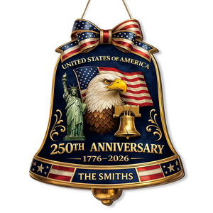Décoration de porte suspendue en bois, style campagnard américain, avec aigle, Statue de la Liberté et drapeau américain, pour le 250e anniversaire du Jour de l'Indépendance - Product Image 5