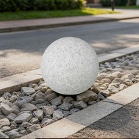Esferas de Mármol LED Solares que Cambian de Color, Luces de Jardín con Alimentación DC/AC, Decoración Exterior Solar