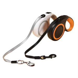 Accessori per cani guinzaglio retrattile per cani 5m/ 16ft nastro di Nylon riflettente guinzaglio retrattile per cani - Product Image 1