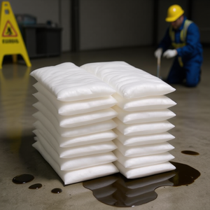 Almohadillas Absorbentes Solo para Aceite, Paquete de 12, para Limpieza de Derrames Industriales - Product Image 3