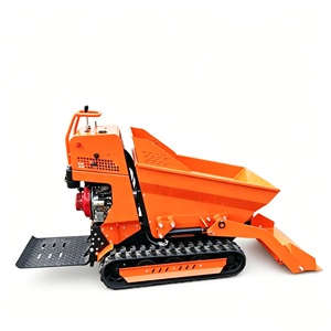 Small crawler <b>dumper</b>, fully hydraulic lift and dump truck, orchard and farm transport, self-loading tipper. - Product Image 5