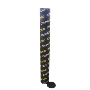 Black cardboard paper poster postal mailing tube with end plastic cap guangdong
