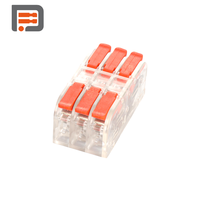 Connecteur de câble à levier à déconnexion rapide à 3 pôles DF-2608-3B-3, bloc de bornes à enfoncement gris montable