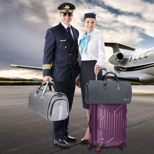 Free Sample New Convertible Travel Suit <b>Cover</b> Eco-friendly Factory Custom Non Woven Suit <b>Cover</b> Non Woven Suit <b>Cover</b> <b>Garment</b> Bag - Product Image 2
