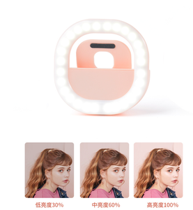 Luz de relleno de teléfono móvil para maquillaje 3 temperaturas de color Anillo de clip recargable Luz LED Selfie para transmisión en vivo - Product Image 2