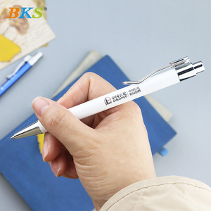 TL LY7355-B Custom Soft Cover Bamboo Metal Rubberized Ballpoint Pen <strong>Touch</strong> <strong>Control</strong> 1.0mm Black Ink Multiple Colors Fashionable - Product Image 6