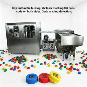 Machine de marquage laser UV haute vitesse pour bouchons de bouteilles avec inspection par vision CCD et rejet automatique |    Traceabilité un code, une bouteille - Product Image 6