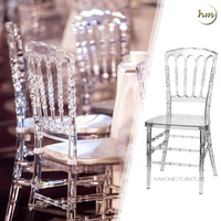 Chaise moderne élégante en plexiglas chaises Chiavari en acrylique transparent résine cristal clair pour mariage événement mobilier d'hôtel