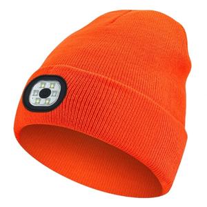 Gorros de Invierno Personalizados al por Mayor, Unisex, Tejidos, con Logotipo Impreso en Jacquard, Gorros con Luces LED - Product Image 4