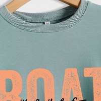 Sweat-shirt pour femme, collection Automne Hiver, motif Vagues du lac soleil, thèmes marin, nautique, voile, bateau, côte, style original et raffiné, un incontournable pour toutes les occasions, idéal pour la superposition, duo neutre