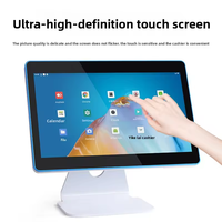Système POS tout-en-un Android en aluminium de qualité supérieure, 15,6 pouces, double écran tactile, technologie NFC, processeurs Intel I3/I5/I7 pour le commerce de détail et l'hôtellerie