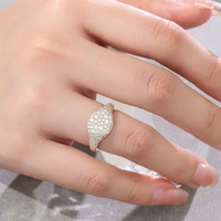 Hiphop Fine Jewelry 14K Solide Jaune Or Rond Brillant Coupe VVS Moissanite Diamant Personnalisé Bagues de Fiançailles pour Femmes Hommes