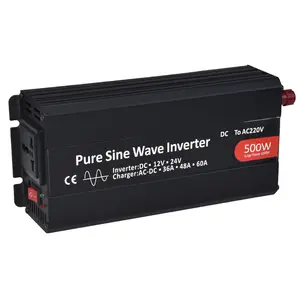 Inverter gelombang sinus murni kendaraan inverter truk besar berdaya tinggi konverter baterai 12V24V48V ke 220V