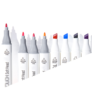 Superior tip kép phác thảo <span class=keywords><strong>Highlighter</strong></span> nghệ thuật Bút Đánh Dấu 216 Màu sắc & Vàng & Bạc rượu dựa cho sinh viên nghệ sĩ lỏng bao bì - Product Image 2