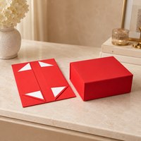 Boîte en papier magnétique pliable de grande taille, avec impression de logo personnalisé, matériaux recyclés, durable, biodégradable, décoration, cadeau, vente en gros