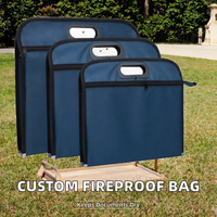 Portadocumentos A4 de Tela Oxford con Cremallera Impermeable, Personalizado, para Viajes, Resistente al Fuego, Opaco, Hecho en China