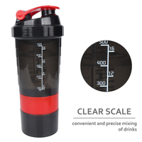 B30-0062 Produits les plus vendus Bouteille de shaker à protéines en plastique de 500 ml Logo personnalisé Vente en gros Bouteille de shaker à eau de sport pour la salle de sport