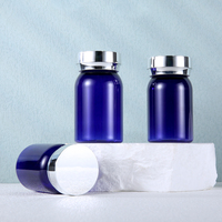 Bouteilles jaunes en PET de 80 à 150ml avec capuchon en or brillant Impression personnalisée Fabrication de produits vitaminés pour les soins de santé pour femmes