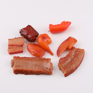 Imán de Resina con Forma de Costillas de Cerdo Estofadas, Adhesivo Magnético de Varias Piezas, Imán para Refrigerador, Llavero, Colgante, Accesorio - Product Image 5