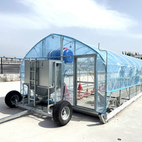 Poulailler Mobile 15x5m Personnalisé Galvanisé à Chaud Équipement Agricole pour Poulets Solution d'Élevage de Volaille Extérieure à Grande Échelle