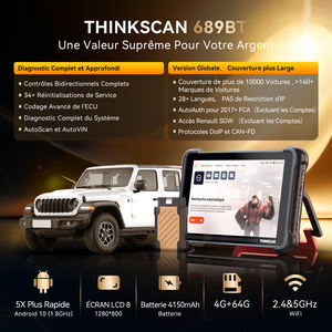 THINKCAR THINKSCAN 689BT Ferramentas de Diagnóstico Automotivo Atualização Gratuita Vitalícia Codificação de ECU 34 Reset <span class=keywords><strong>Scanner</strong></span> Automotivo Bidirecional - Product Image 2