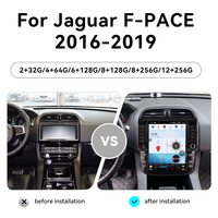 Autoradio ZWNAV avec écran tactile de 12,1 pouces pour Jaguar F-PACE 2016-2019 avec lecteur multimédia, GPS, radio, autoradio stéréo