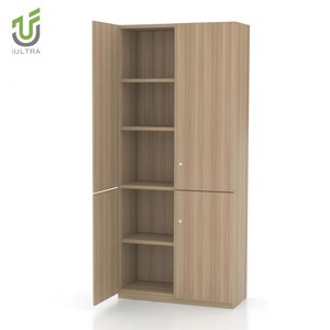 مكتب IULTRA متحرك ، مجموعة معدنية خشبية حديثة مع أبواب قابلة للقفل ، أرفف مفتوحة للمكتب المنزلي مصنوعة من MDF - Product Image 5