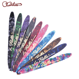 Durabilidad Estilo árabe Oud Guitarra Púas Colorido Durable Estampado en caliente Logo Celulosa Espesor personalizado Oud Guitar Picks - Product Image 5
