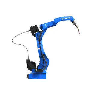 Welding automation robot with positioner customized design MIG automatic robot welding machine for aluminum ladders processing