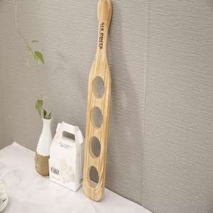 JUNJI Plateau de service rustique en bois fabriqué à la main 4 tasses pour bière whisky vin artisanat en bois boîtes en bois et panneaux muraux - Product Image 2