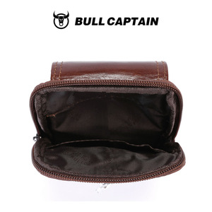 BULLCAPTAIN 정품 가죽 남성용 벨트 폰 파우치 (5.5~6.4인치 휴대폰용, 세로형, 카드 홀더 및 키 파우치 포함) - Product Image 4