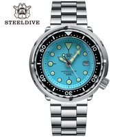Prêt à expédier SD1975 STEELDIVE 30ATM étanche japon NH35 montre de plongée mécanique automatique pour hommes