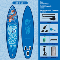 Funwater Vente en gros Planche à pagaie gonflable 11' Planche à pagaie gonflable souple Planche de surf Wakeboard Surf Adulte Enfants Sup Boards