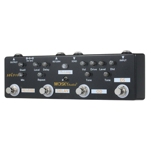 Pédale Multi-Effets MOSKY Audio SOL918 5-en-1, Pédalier de Guitare Combiné True Bypass, Produit Multi-en-un pour Guitare, <span class=keywords><strong>Basse</strong></span>, et Électro-acoustique - Product Image 1