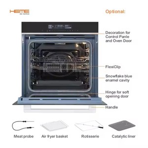 HOT 60 Black Convection Oven with Multi-Turbo 74 Liters 3 Glasses Touch Control Multi-Function Bake for Kitchen Use - Product Image 2