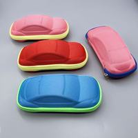 Étui à lunettes de soleil mignon pour enfants style voiture lunettes fermeture éclair étui à lunettes rigide quantité minimale de commande bas