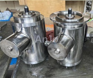 Hygiénique IP69K 0.09KW 0.12HP Boîte de vitesses en acier inoxydable à vis sans fin Étanche Sus304 Moteur à engrenages en acier inoxydable à engrenages variables - Product Image 5