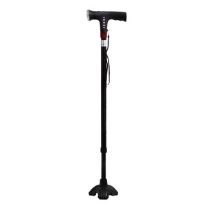 Hot Sale Adjustable Portable Metal Cane Old People Walker Foldable Walking Stick Crutch - Product Image 1