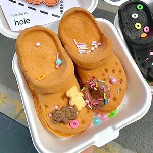 Máquina Comercial Eficiente para Hacer Waffles <span class=keywords><strong>Crocs</strong></span> a Gas y Eléctrica para Vendedores Ambulantes, para Elaborar Waffles de Huevo y Waffles de Burbujas de Moda - Product Image 3