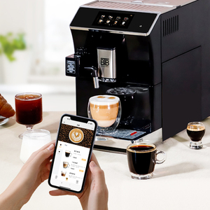 Cafetera Profesional BTB Totalmente Automática con Pantalla Táctil Inteligente, Máquina de Espresso de Plástico para Uso Comercial y Doméstico - Product Image 1