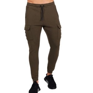 Men's Regular Fit Mid Waist <b>Joggers</b> Pants Drawstring Casual Outdoor Trousers Knitted Eco-Friendly Breathable <b>Polyester</b>/Cotton - Product Image 1