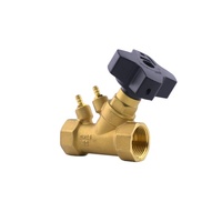 Vanne de régulation de débit d'eau filetée en laiton Gaotong SP15F-16T, 1/2 po-2 po, double réglage manuel, joint en PTFE