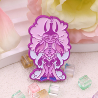 Badges créatifs en forme de broche en métal laqué pour anime personnalisé