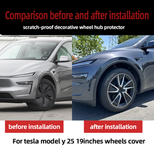 Juego de 4 <span class=keywords><strong>Tapacubos</strong></span> de 19 Pulgadas para Tesla Model Y, Diseño Aero Disc, ABS+PC de Alto Rendimiento, Pintura de Tres Capas - Product Image 3