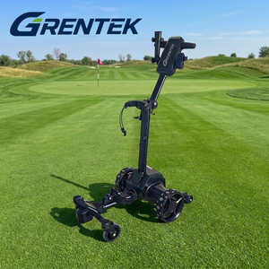 Chariot de golf électrique intelligent de fabrication OEM avancée, télécommandé, en alliage d'aluminium, vitesse 7 km/h, 80 kg, pour chemins non publics - Product Image 1