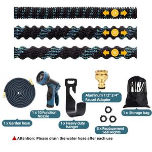 Vente directe d'usine 100FT <span class=keywords><strong>tuyau</strong></span> d'eau <span class=keywords><strong>souple</strong></span> en caoutchouc magique <span class=keywords><strong>tuyau</strong></span> d'eau Flexible extensible pour la maison et le jardin - Product Image 4