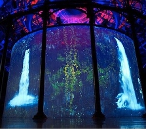 Chống cháy lớn liền mạch hologauze màn hình vật liệu <span class=keywords><strong>3D</strong></span> ba chiều Chiếu lưới màn hình HOLO gạc màn hình - Product Image 3