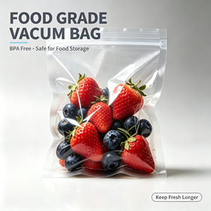 Sacs sous vide transparents, rouleaux de sacs sous vide, pochettes de conservation alimentaire, emballages transparents gaufrés pour viande et noix - Product Image 6