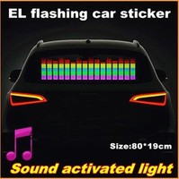 El Stickers Autocollant d'égaliseur activé par voiture Panneau El pour la décoration