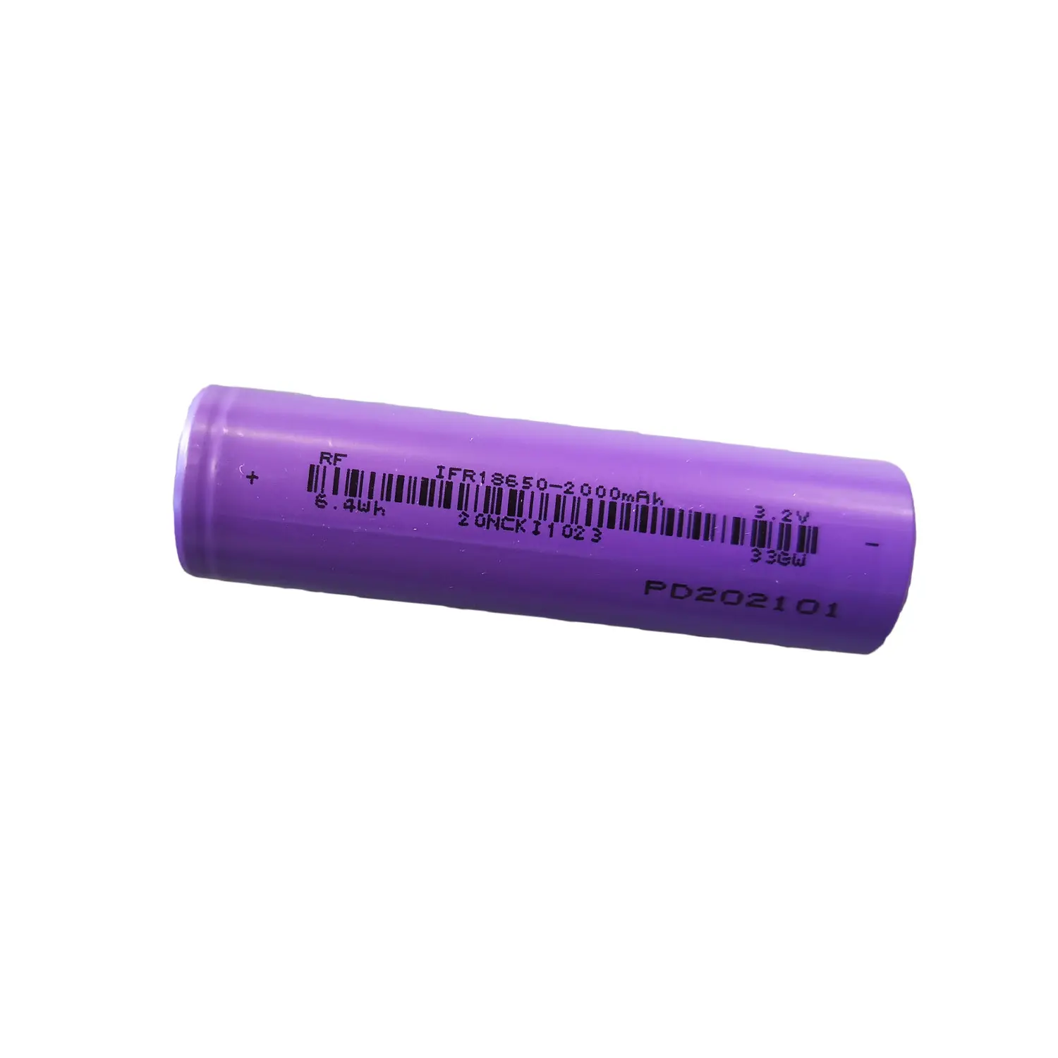 Bateria de lítio ifr18650 3.2 mah lifepo 2000 v, pilha de íon de lítio